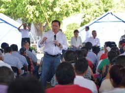 Miguel Ángel Osorio Chong destacó el trabajo de las Fuerzas Armadas ante la emergencia. NOTIMEX