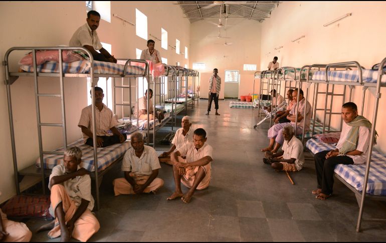 La municipalidad habilitó un centro donde podrán ser alojados los mendigos. AFP / N. Seelam