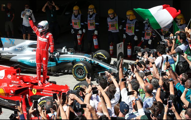 Con este resultado, queda a un paso del subcampeonato, por el que pugna con el Valtteri Bottas. AP / Penner