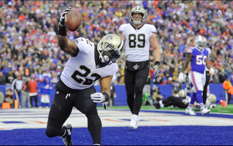 Mark Ingram anotó tres touchdowns, la mejor cifra en su carrera. AP / A. Kraus
