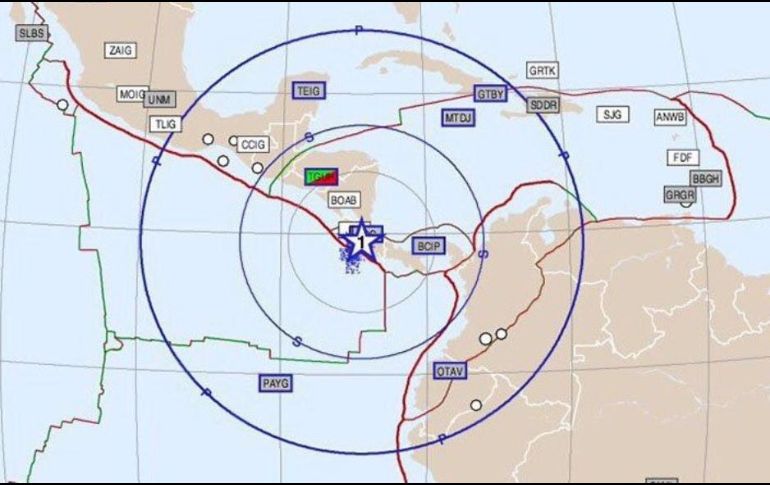 Autoridades descartan, por el momento, la posibilidad de un tsunami sobre la costa costarricense del Pacífico. TWITTER