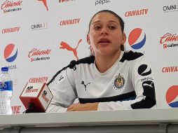 ''Nos dimos cuenta de lo que estamos hechas, de lo que somos capaces, que unidas podemos hacer grandes cosas'', dijo emocionada la goleadora del Guadalajara. EL INFORMADOR / J. Robles