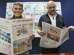 Talento. Héctor Suárez y su hijo, Héctor Suárez Gomís durante su pasada visita a las instalaciones de esta casa editorial. EL INFORMADOR/A. Camacho
