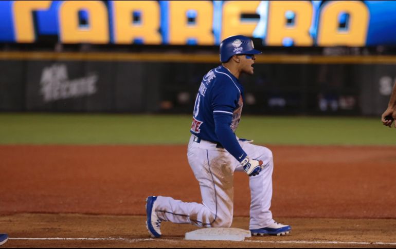 El segunda base pegó doblete para iniciar la reacción de Jalisco y anotó la carrera que sentenció el juego. EL INFORMADOR/A. Hernández