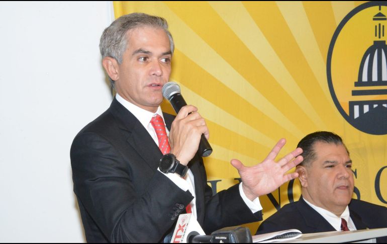 Mancera aseguró que mantiene su aspiración para ser candidato presidencial por el Frente Ciudadano. NTX/ ARCHIVO