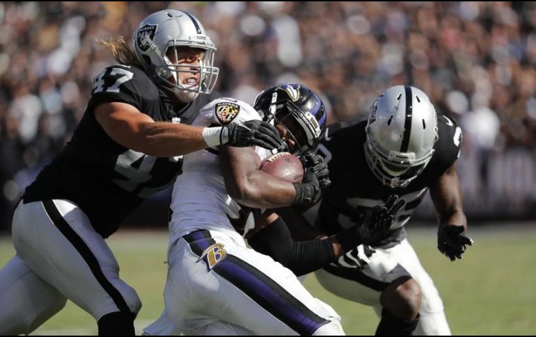 Los Raiders se medirán a Nueva Inglaterra en el Estadio Azteca el próximo domingo 19 de noviembre a las 15:25 horas. EFE/ARCHIVO