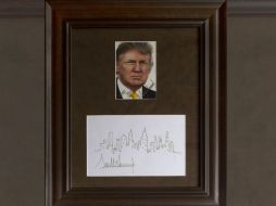 La ilustración de hizo Trump fue vendida por seis mil 875 dólares. ESPECIAL / natedsanders.com
