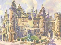 La belleza del castillo, que domina el tráfico del río Escalda, contrasta con la truculenta historia de su interior