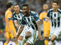 Avilés Hurtado celebra el segundo tanto de los Rayados. MEXSPORT/J. Martínez