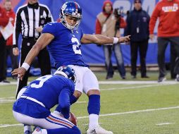 Aldrick Rosas (#2) convierte el gol de campo que significa la victoria para los neoyorquinos. AP/B. Kostroun