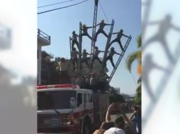 El accidente tuvo lugar en el malecón municipal. ESPECIAL/ Bomberos de Guadalajara