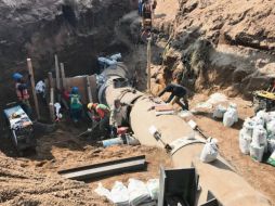 El SIAPA trabaja en el desvío del acuaférico de Periférico Norte y la reubicación de válvulas de desfogue y líneas secundarias. EL INFORMADOR/Archivo