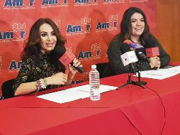 Locutoras. Lorena Saavedra y Pamela Chávez, en rueda de prensa. EL INFORMADOR/E. Esparza