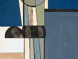 Pieza de Elena Asins, realizada en tinta china, gouache y papel de trama sobre cartulina. ESPECIAL/Museo Nacional Centro de Arte Reina Sofía.