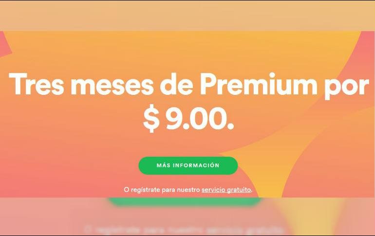 La compañía brinda accesos a 30 millones de canciones sin publicidad y con la posibilidad de escuchar música sin estar conectado a internet. ESPECIAL / SPOTIFY
