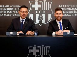 La foto de hoy en las instalaciones del club era la más esperada por el barcelonismo. EFE/CORTESÍA BARCELONA