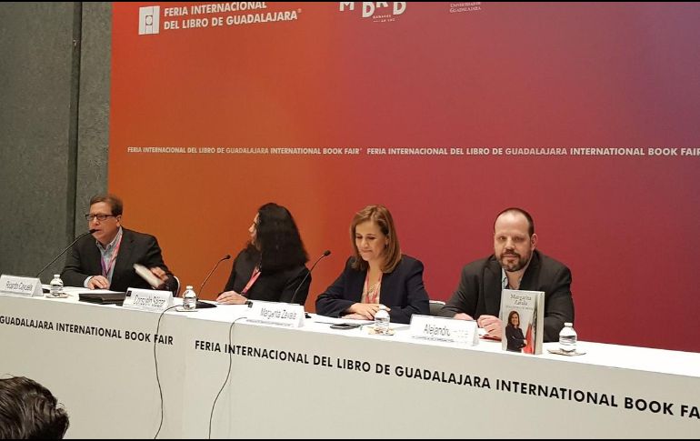 Zavala durante su participación en la FIL 2017. EL INFORMADOR/N. Gutiérrez