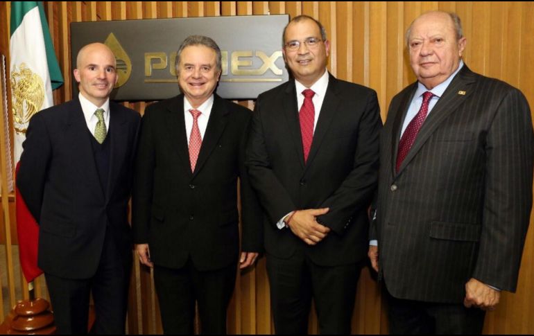 El titular de la Secretaría de Energía (Sener), Pedro Joaquín Coldwell, dio posesión como nuevo director de Petróleos Mexicano (Pemex) a Carlos Treviño Medina. TWITTER / @CarlosATrevinoM