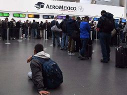 Fotogalería: Cancelan vuelos de Aeroméxico por protesta