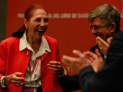 Marina Colasanti se mostró alegre y agradecida al recibir el premio durante la FIL de Guadalajara. EL INFORMADOR / G. Gallo