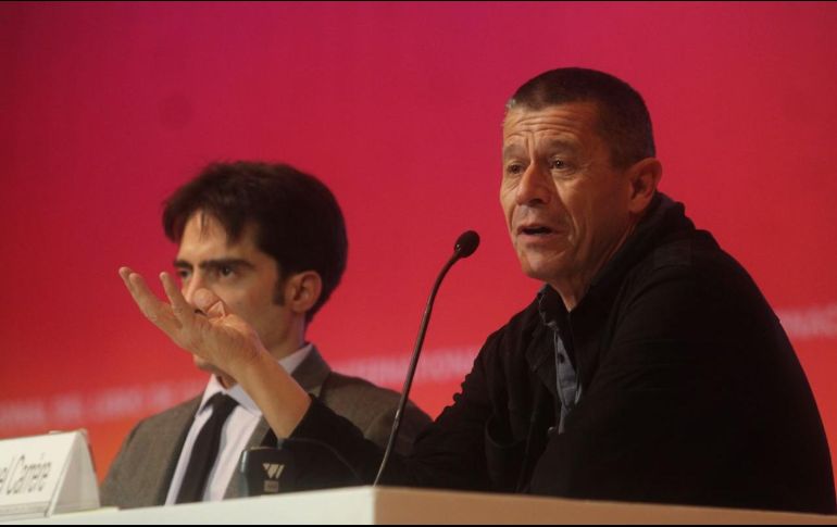 El escritor francés fue presentado ante el público por el ensayista y editor Alejandro García Abreu. EL INFORMADOR / E. Barrera