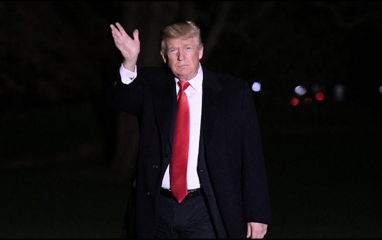 Trump provocó indignación luego de que compartió videos en los que se muestran actitudes violentas de supuestos musulmanes. EFE / O. Douliery