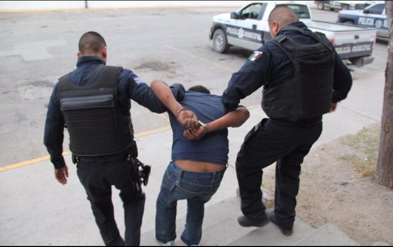 El presunto atacante fue detenido el día de ayer por elementos preventivos en la colonia San José . FACEBOOK / Seguridad Ciudadana