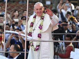 El Papa Francisco visitó la catedral de Ramna donde celebró una misa masiva al aire libre y se reunió con la primera ministra del país Sheikh Hasina. EFE / E. Ferrari