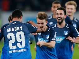 Hoffenheim marca por conducto de Nadiem Amiri en el minuto 13, de Serge Gnaby en dos ocasiones (57 y 67), en tanto Mark Uth cerró la cuenta en el 87. AP / M. Probst