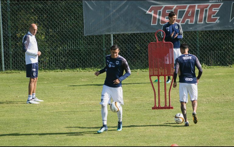 Jugadores de Rayados de Monterrey realizan sesiones de práctica de cara a las Semifinales del Apertura 2017. MEXSPORT
