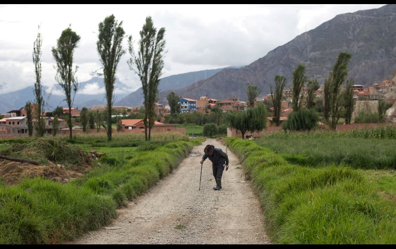Un hombre se dirige a una casilla electoral en Mecapaca, Bolivia, en una jornada para elegir a a magistrados, incluidos los integrantes de los tribunales supremos de justicia. AP/J. Karita