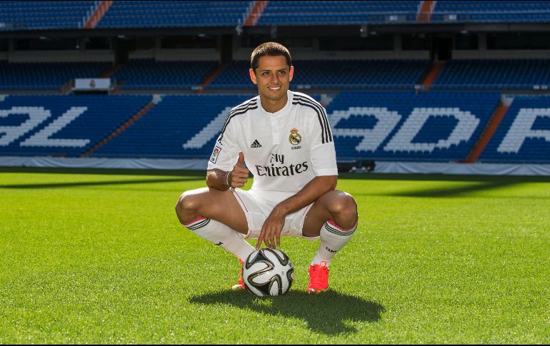 Javier Hernández sólo estuvo una temporada en el Real Madrid, de 2014 a 2015, y en su breve paso dejó huella en el club merengue. AP / ARCHIVO