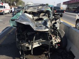 El accidente se registró sobre la carretera Santa Rosa-La Barca, en el crucero Santa Cruz el Grande. ESPECIAL/Protección Civil Jalisco