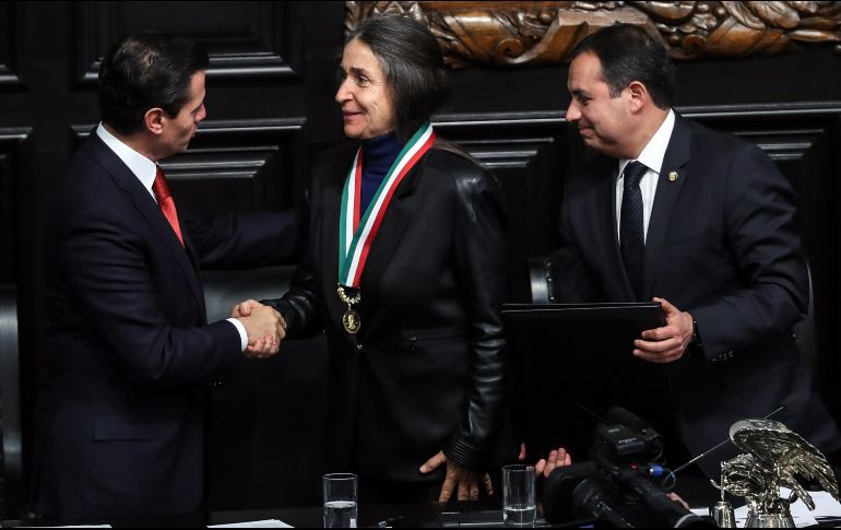 Este miércoles, la Dra. Julia Carabias fue galardonada con la medalla 