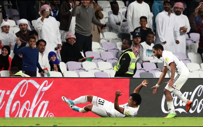 Romarinho celebra el gol del partido. El brasileño dio la victoria a su equipo al anotar al minuto 38. dAFP/K. Sahib