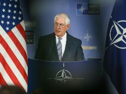 Tillerson pronunció un discurso ante la cumbre ministerial de la Organización para la Seguridad y Cooperación en Europa (OSCE). EFE/S. Lecocq
