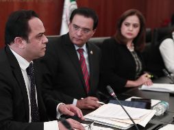 Ayer se realizó el foro “Transparencia en la lucha contra la corrupción: una tarea global”, donde participó Francisco Javier Acuña, presidente del Inai (Izq.). SUN/A. Leyva