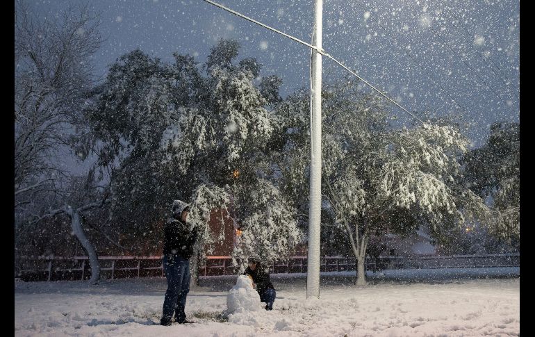La última vez que había nevado en Eagle Pass fue en 1986 y en Bracketville en 1990. AP / C. Sacco