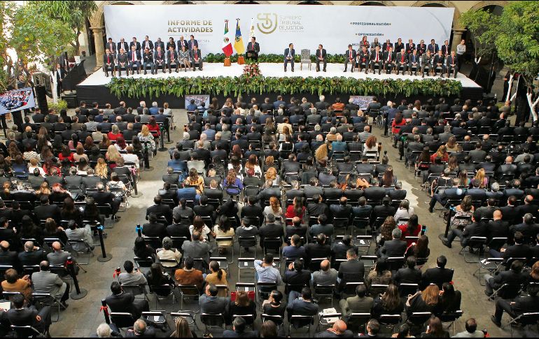 Primer informe. Tras los escándalos de Luis Carlos Vega Pámanes, el presidente del Poder Judicial, Ricardo Suro, asegura que se recuperó la confianza de la gente. EL INFORMADOR/A. Camacho