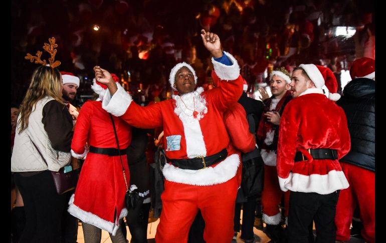 La actitud de fiesta inundó a cada uno de los participantes neoyorkinos. AFP / S. Keith