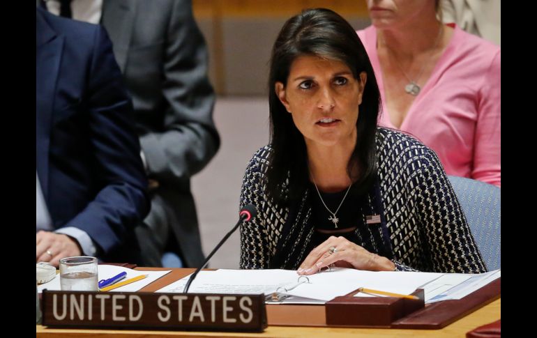 Nikki Haley se dice orgullosa de todas las mujeres que han levantado la voz en contra del acoso sexual. AP / ARCHIVO