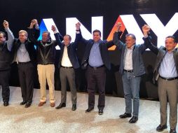 Anaya, acompañado de gobernadores panistas, señaló que México requiere de un cambio. TWITTER / @fgcabezadevaca