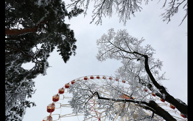 Aspecto de un parque en Minsk, Bielorrusia.