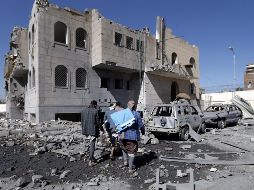 Tres de los siete ataques tuvieron como blanco el principal edificio del cuartel, donde se encontraban la mayoría de los presos. AFP/M. Huwais