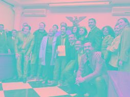 Castañeda y Delgadillo estuvieron acompañados por otros emecistas. ESPECIAL