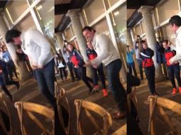 En el breve clip se observa al gobernador divirtiéndose con el baile junto a las deportistas. ESPECIAL