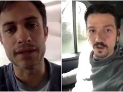 Diego y Gael lanzaron en redes sociales un video como parte del colectivo #SeguridadSinGuerra. TWITTER / @diegoluna_