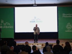 Enrique Alfaro durante la presentación de la plataforma Visor Urbano. FACEBOOK/EnriqueAlfaroR