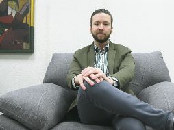 Al frente. Édgar Méndez, director del Teatro Galerías, en entrevista en la redacción de EL INFORMADOR. EL INFORMADOR/M. Vargas