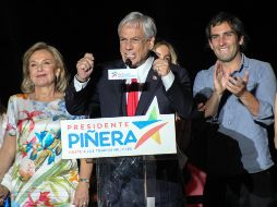 El candidato derechista de la coalición Chile Vamos, Sebastián Piñera, ganó ayer las elecciones en segunda vuelta con una amplia ventaja. NTX/A. Sepúlveda